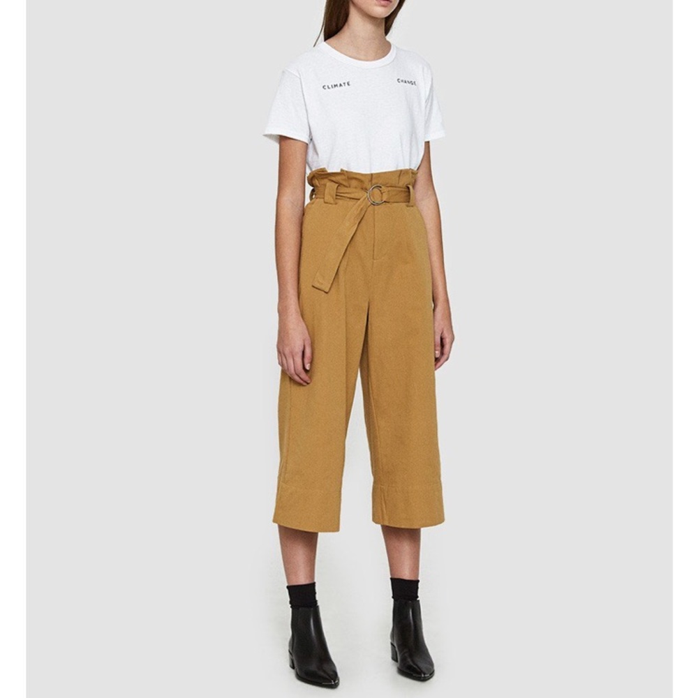 farrow arielle camel high waist wide leg pant S